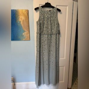 Adrianna Papell Beaded Blouson Gown